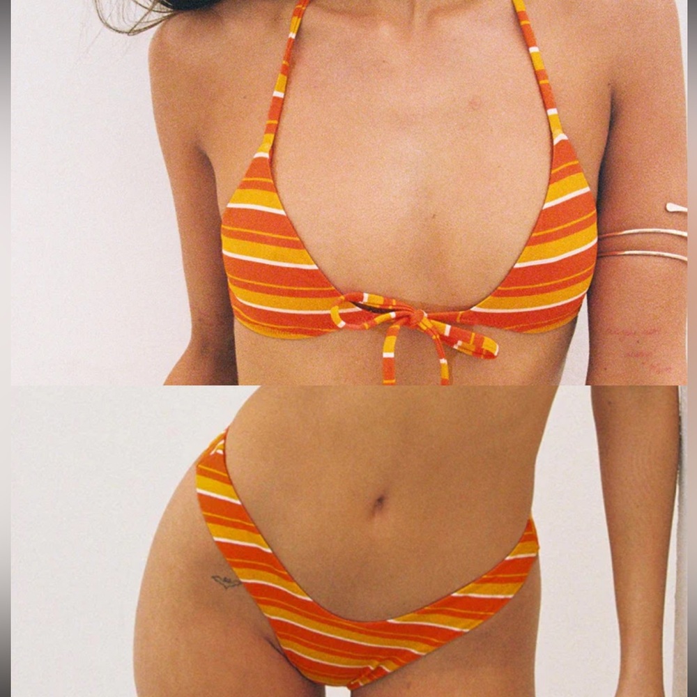 NWOT Princess Polly Another Sunny Day Bikini Top and Tamrali Bikini Bottom